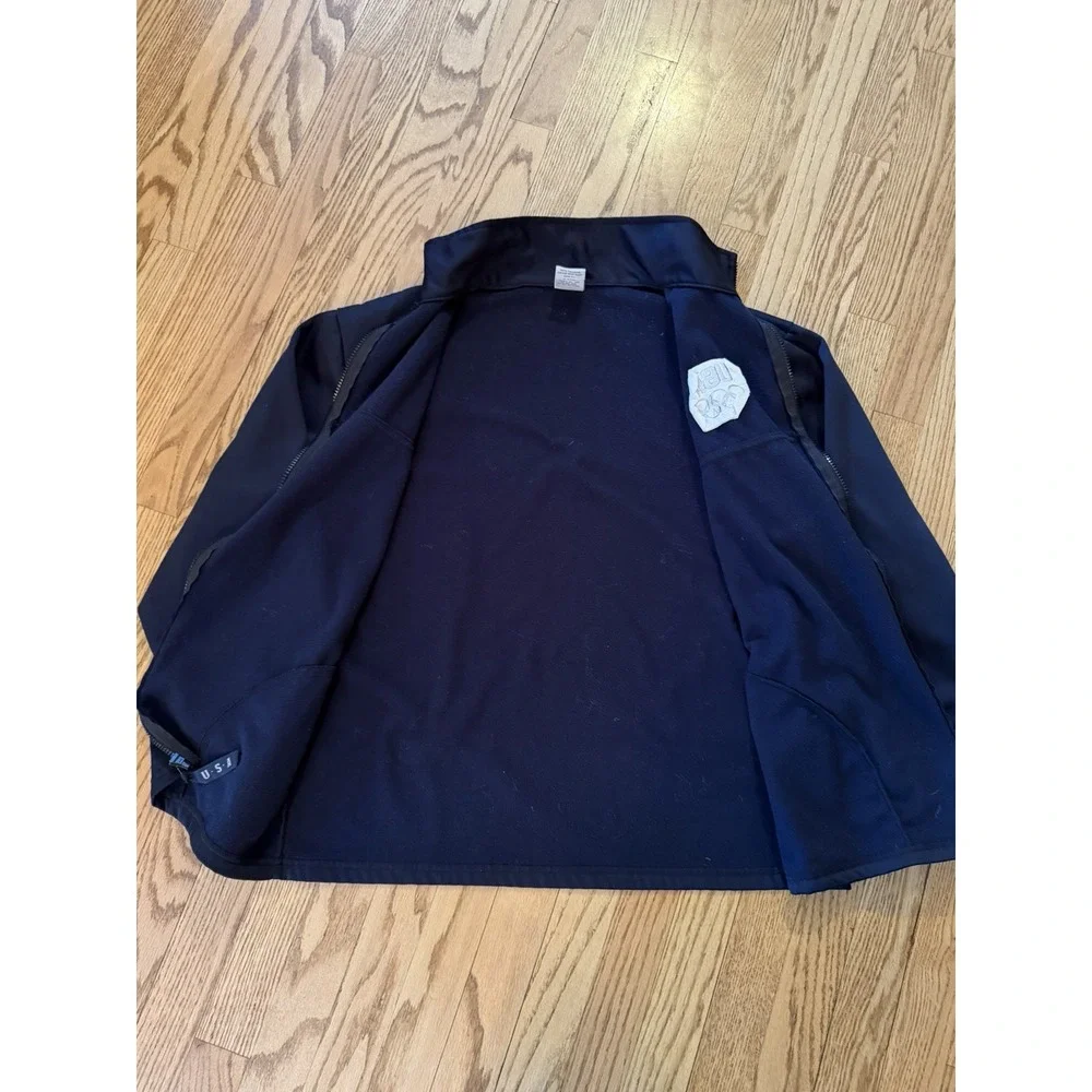 USA Olympics Jacket Mens Large Black Team USA Full Zip Olympic Committee‎
